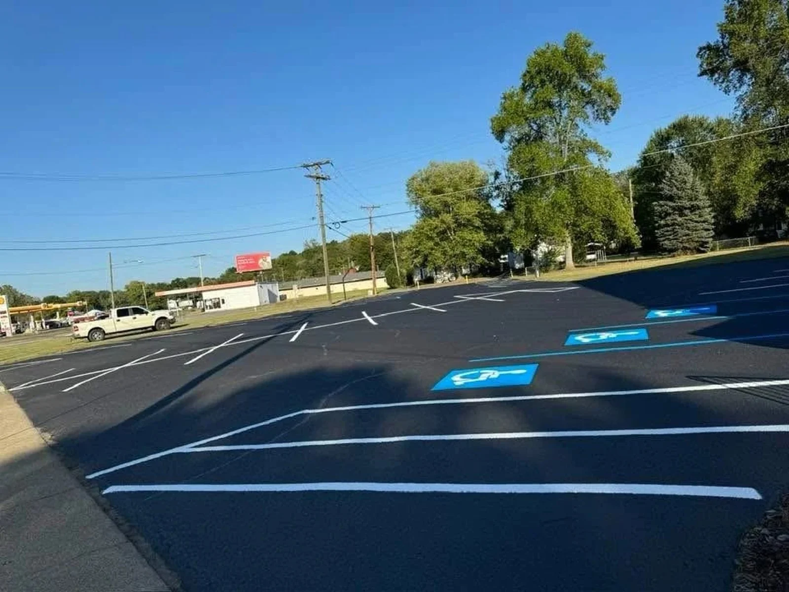 Asphalt project shown in The Lion Sealer work gallery