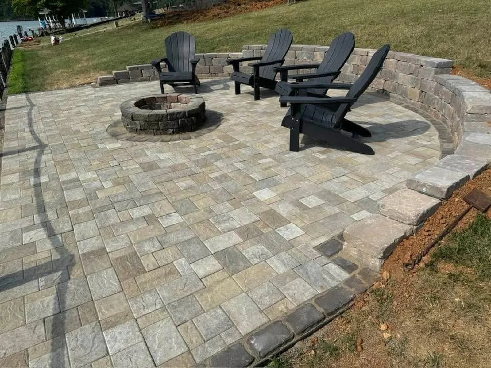 Paved outdoor seating area from The Lion Sealer gallery